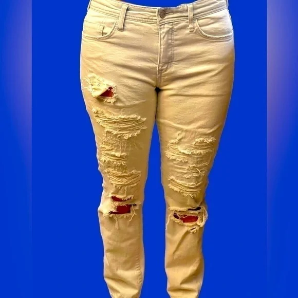 NWT Anthropologie, Pilcro mid rise boyfriend distressed jeans - Picture 5 of 9